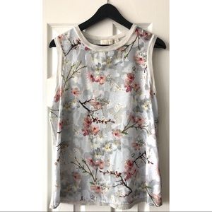 Ted Baker- Oriental Bloom Knit Sleeveless Top